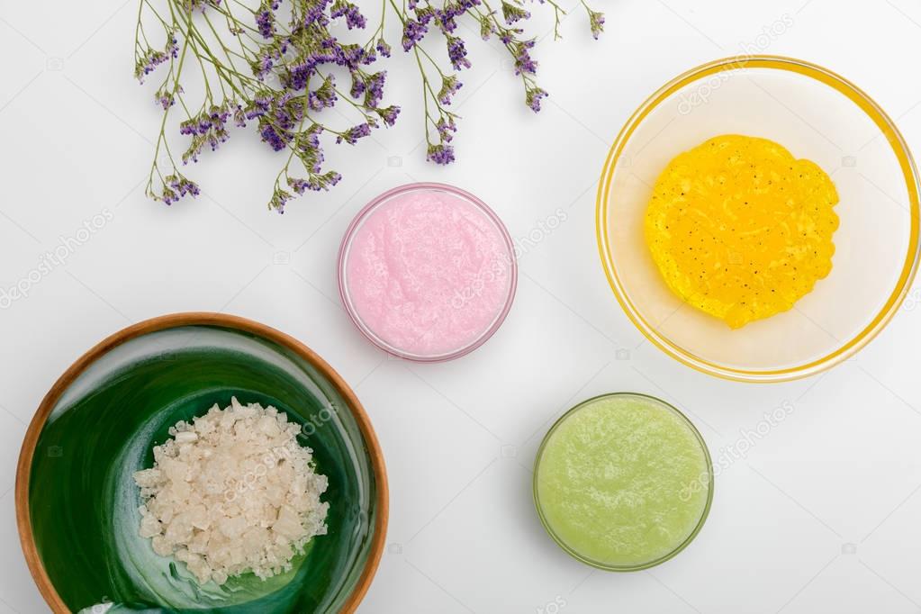 Ingredients for homemade cosmetics 