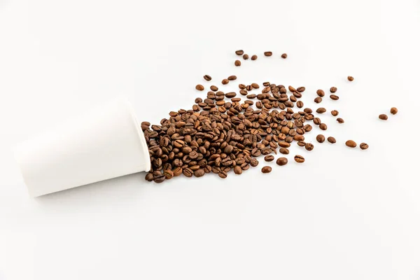 Scattered coffee beans — Stock Photo