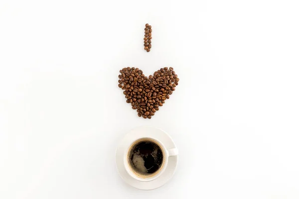 Ich liebe Kaffee-Konzept — Stockfoto