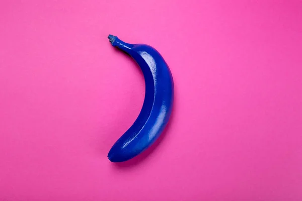 Blue colored banana — Stock Photo