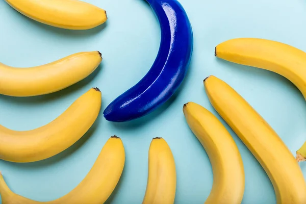 Барвисті банани колекції — стокове фото