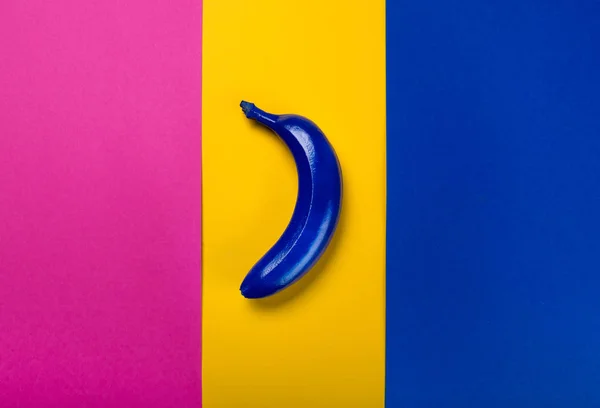 Blue colored banana — Stock Photo