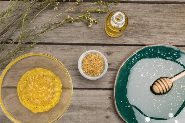 Produits d'aromathérapie naturelle — Photo de stock