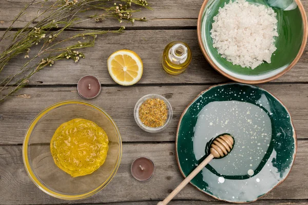 Produits d'aromathérapie naturelle — Photo de stock