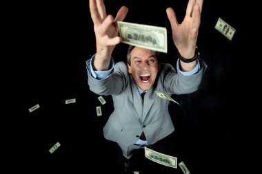 işadamı dolar yakalamak