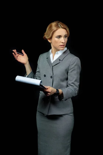 Beautiful blonde businesswoman — Stock Photo, Image