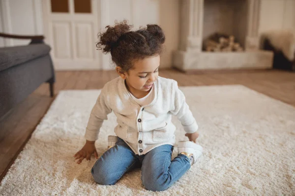 Little african american girl — Stock Photo, Image