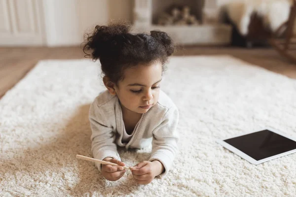 Little african american girl — Stock Photo, Image