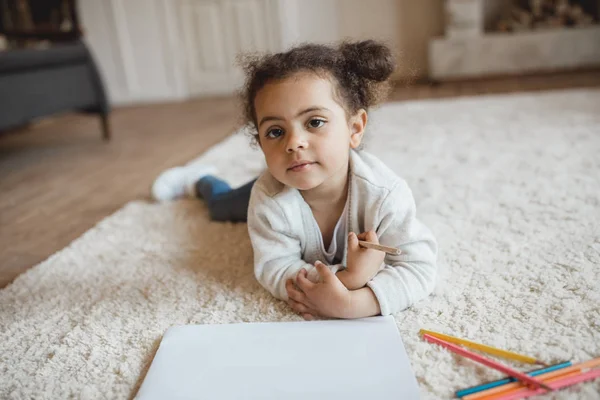 Little african american girl — Stock Photo, Image