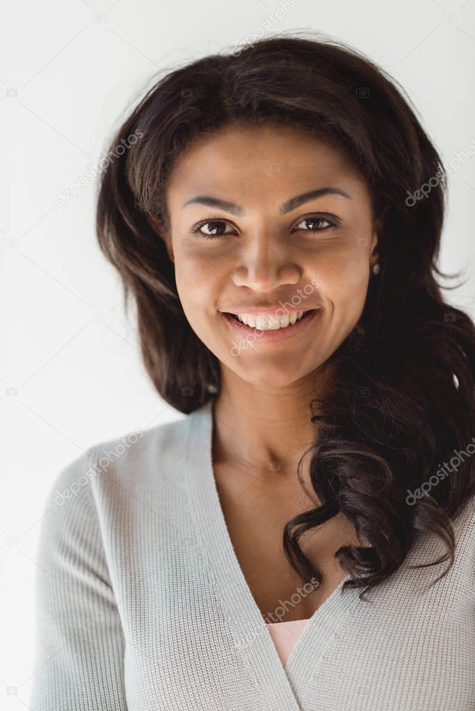 smiling young african american woman