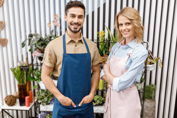 confident young florists