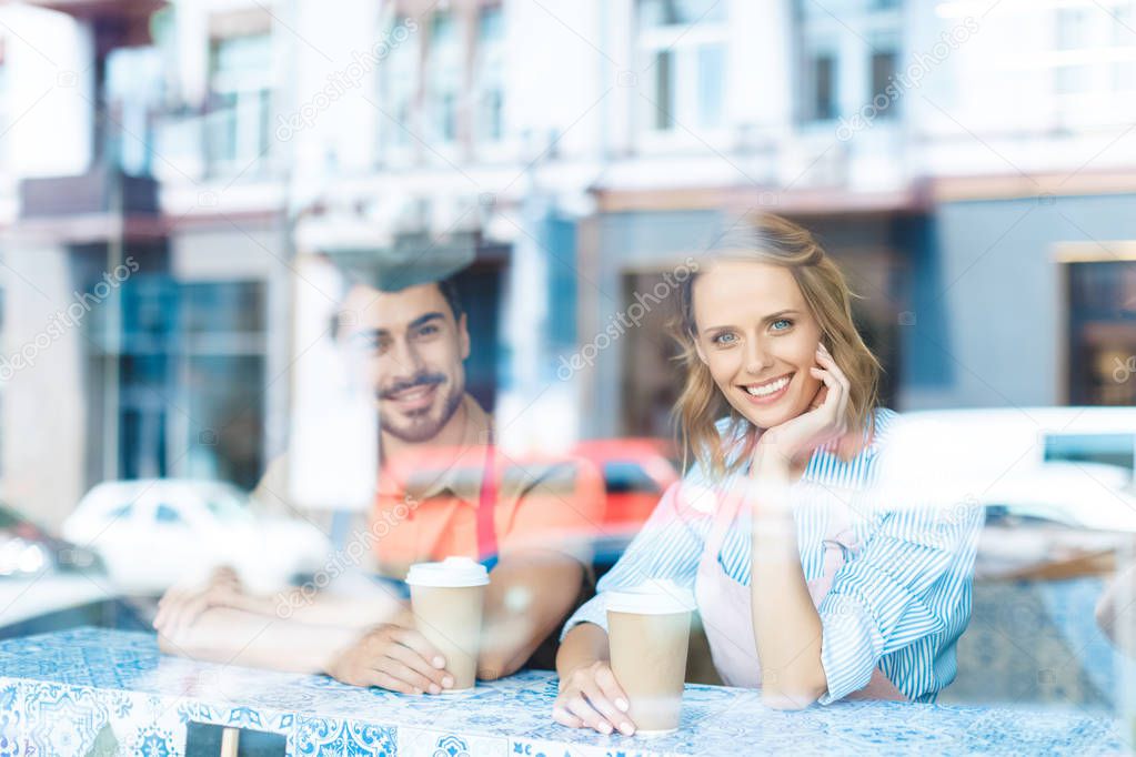 young workers drinking coffee