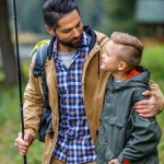 Father and son spending time together