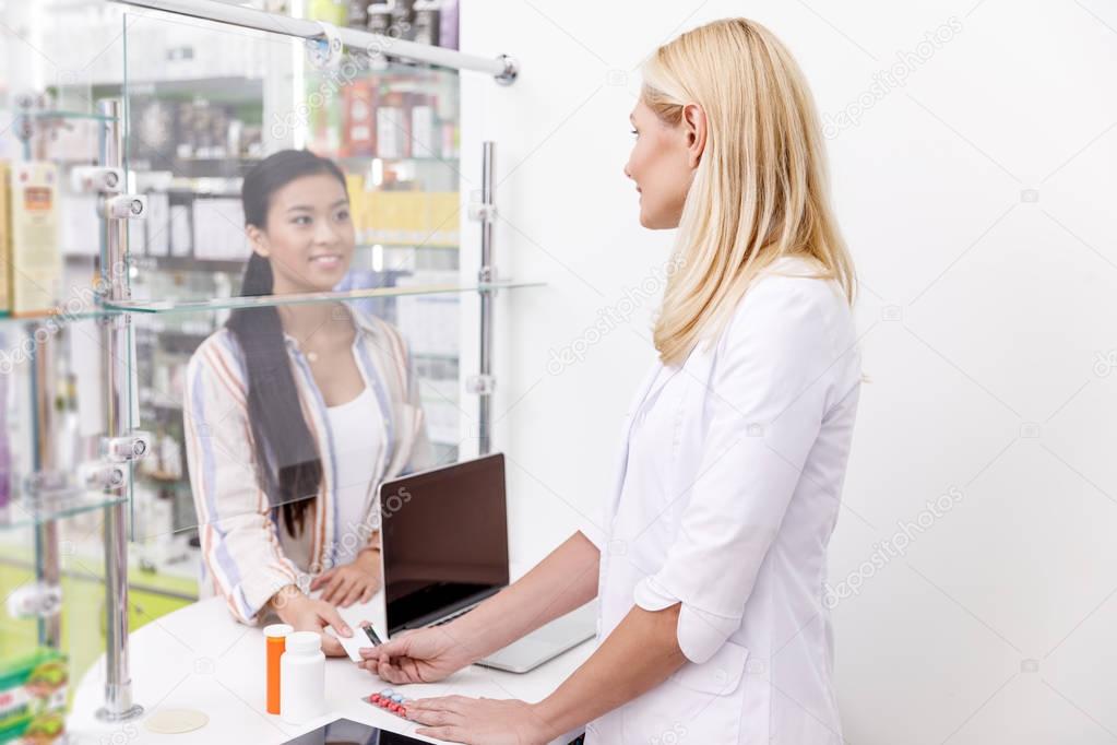 payment by credit card in drugstore