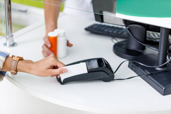 payment by credit card in drugstore