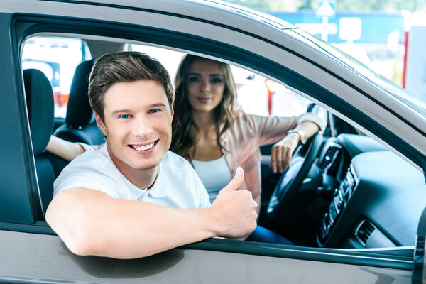 Boyfriend showing thumb up 