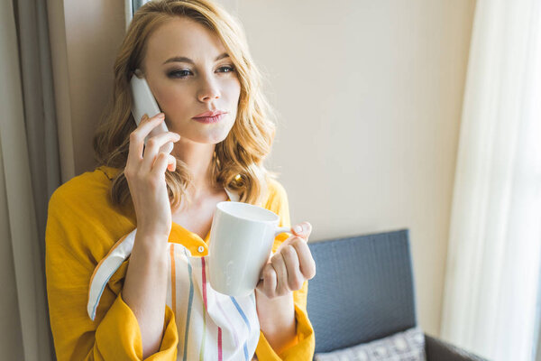 woman talking on phone