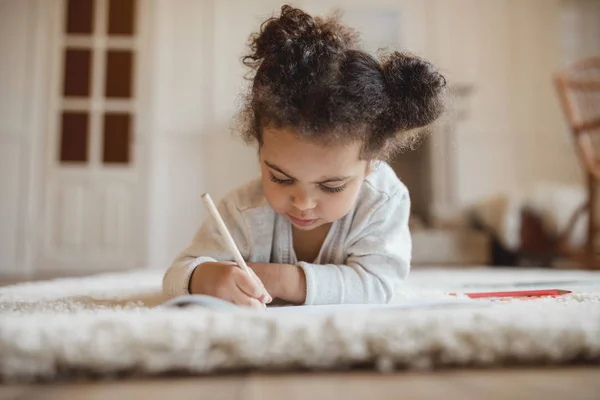 Little african american girl — Stock Photo