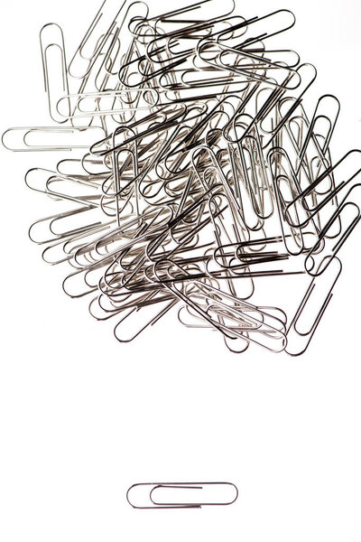 Pile of paper clips 