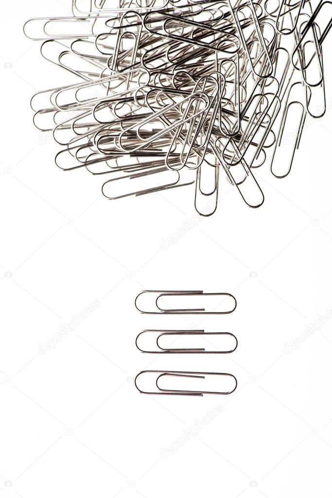 Pile of paper clips 