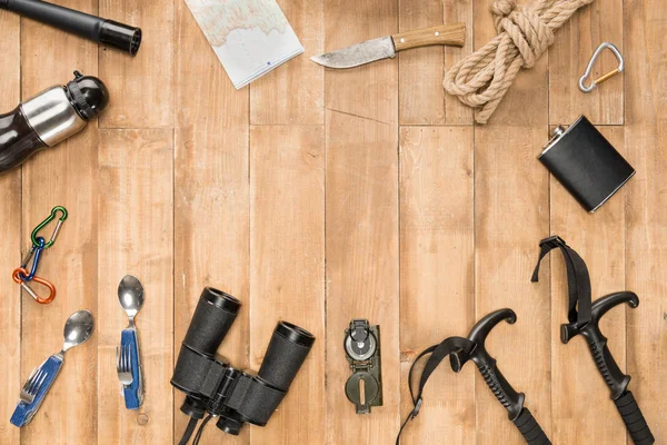 Conjunto de viajantes, flat lay — Fotografia de Stock