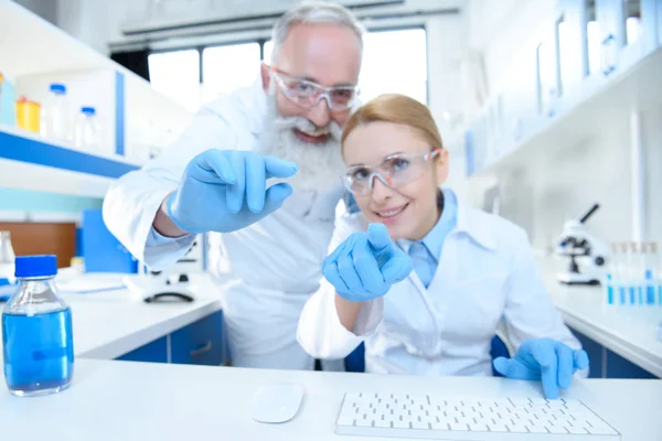 Científicos trabajando en laboratorio — Foto de stock gratuita