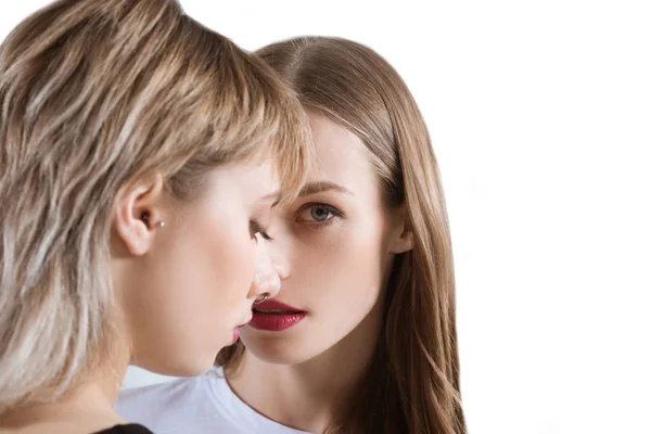 Beautiful young lesbian couple — Stock Photo, Image