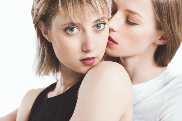 Beautiful young lesbian couple — Stock Photo, Image