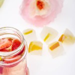 2 healthy drink with strawberries