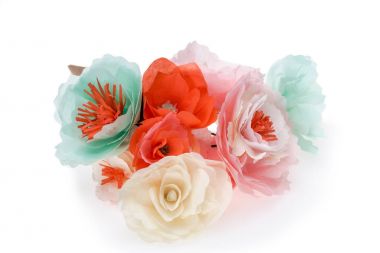 colorful decorative flowers clipart