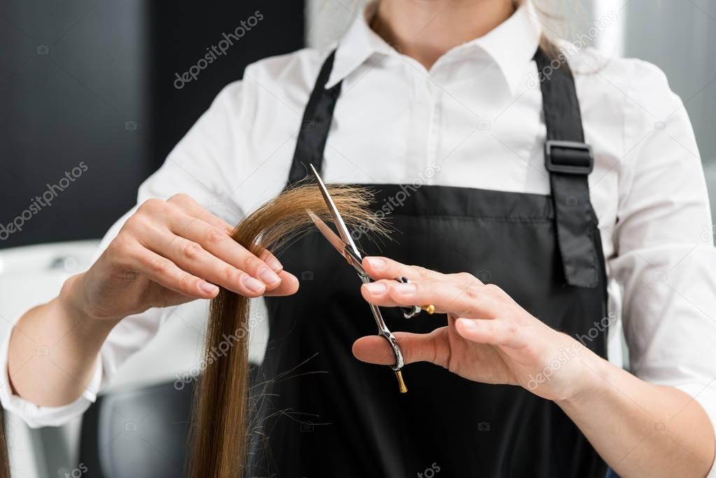 cutting hair