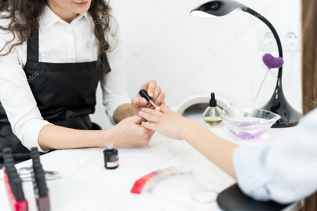 professional manicure procedure