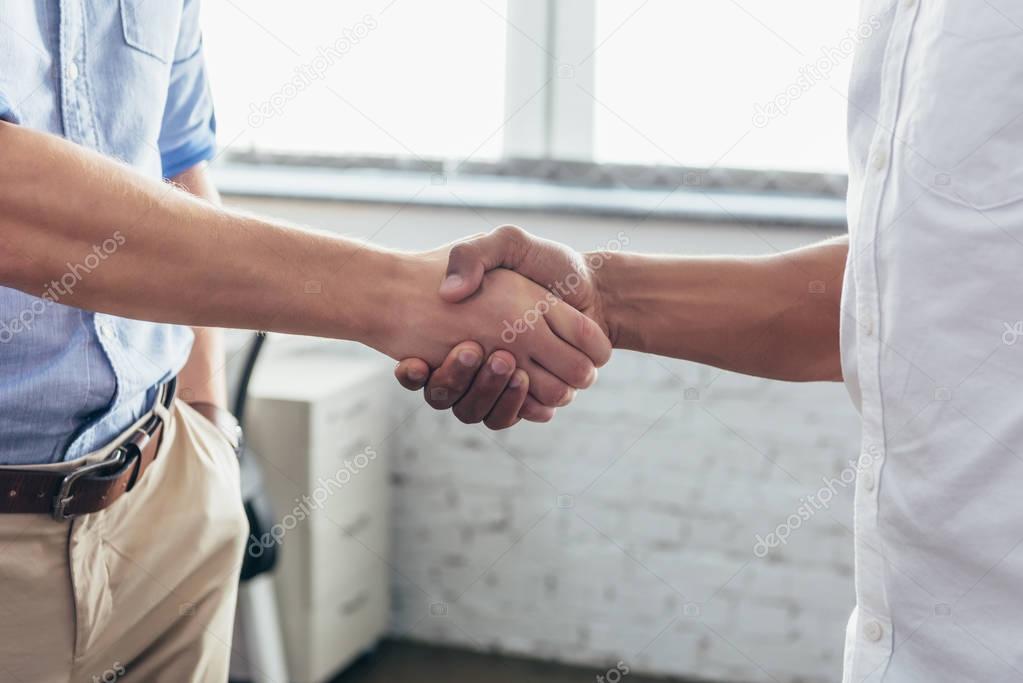 businessmen shaking hands