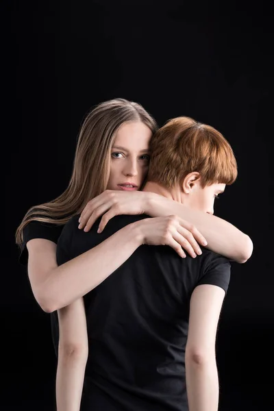 Lesbian couple hugging — Stock Photo, Image