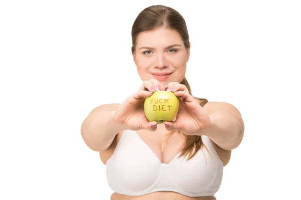 섹스 다이어트 단어와 애플 — 스톡 사진