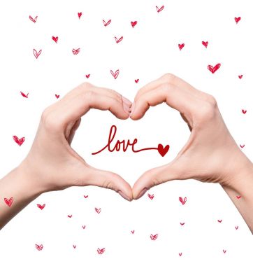 heart sign of hands  clipart