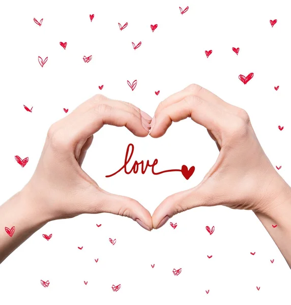 Heart sign of hands Royalty Free Stock Images