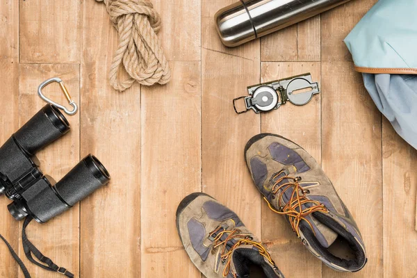 Conjunto de viajantes, flat lay — Fotografia de Stock