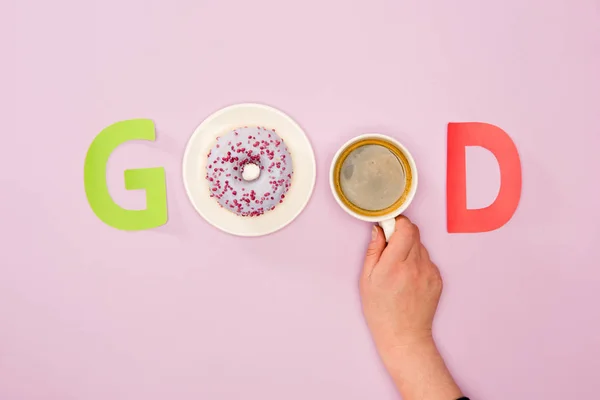 Good word made from donuts — Stock Photo