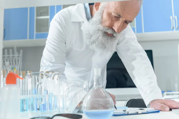 Senior bearded scientist — Stock Photo