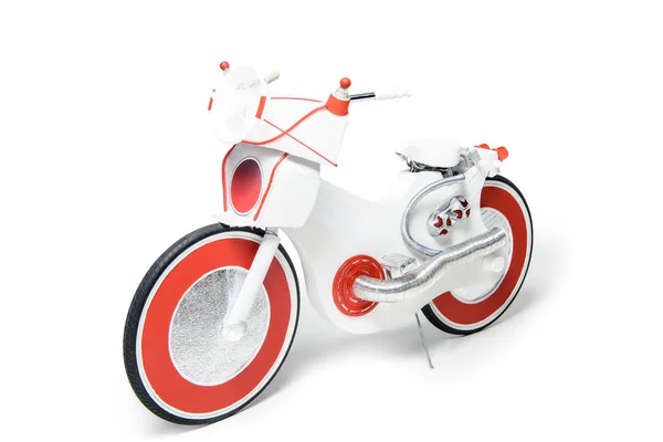 Electric bike created from foi — Stock Photo
