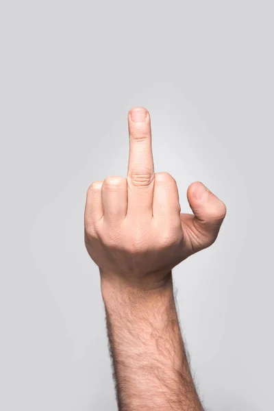 Middle finger — Stock Photo
