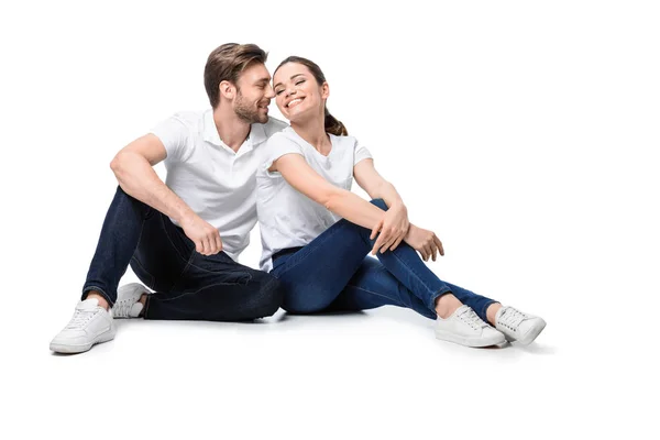 Pareja feliz joven - foto de stock