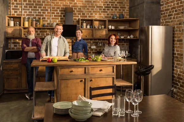 Happy family at home — Stock Photo