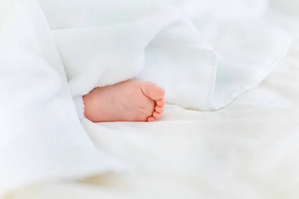 Foot of baby boy — Stock Photo, Image