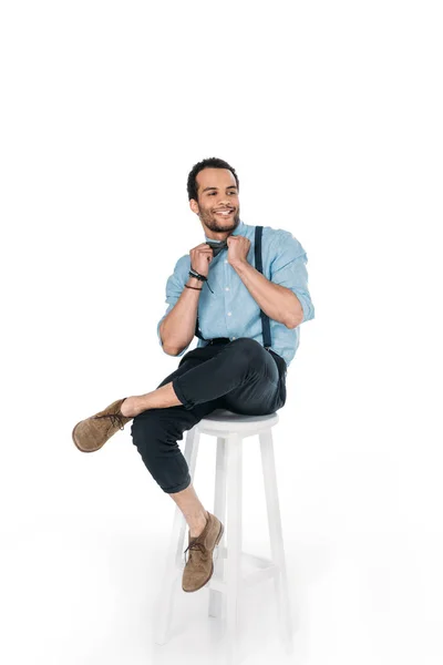 Sonriente hombre afroamericano — Foto de Stock