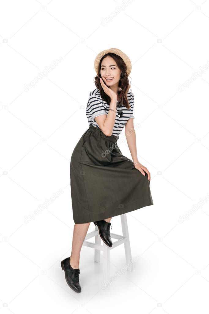 fashionable asian woman