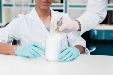 Laboratuvarda çalışan bilim adamları