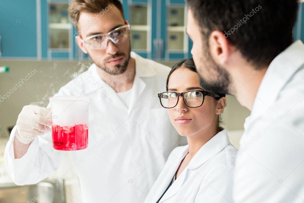 Young scientists in laboratory