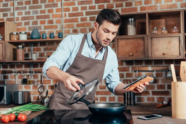 adam tablet ile pişirme